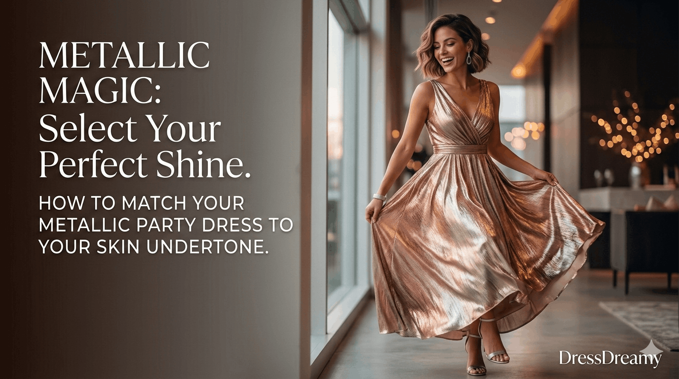 How to Match Your Metallic Party Dress to Your Skin Undertone