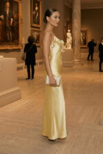 Butter Slip Maxi Dress with Rosette and Ruffle Detail